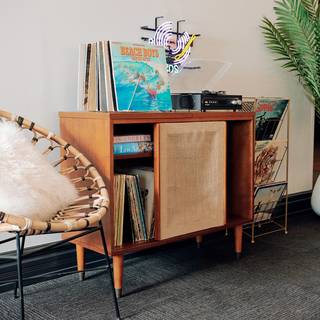 Glendale Express interior with record player